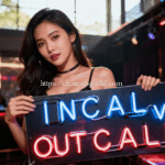 Elegant outcall escort girl arriving at a luxury hotel room in Bangsar, Kuala Lumpur.