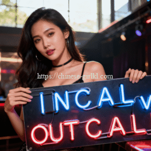 Elegant outcall escort girl arriving at a luxury hotel room in Bangsar, Kuala Lumpur.